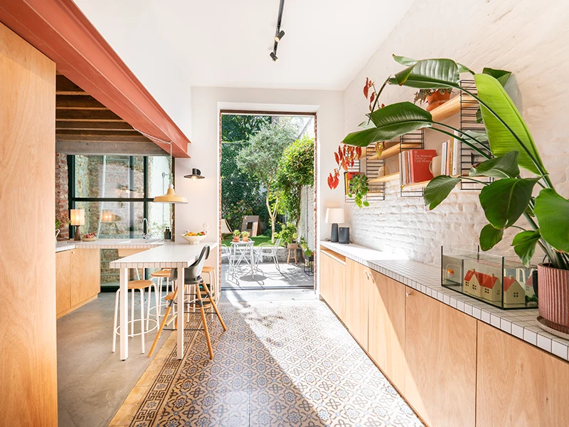 Cuisine rénovée vintage moderne